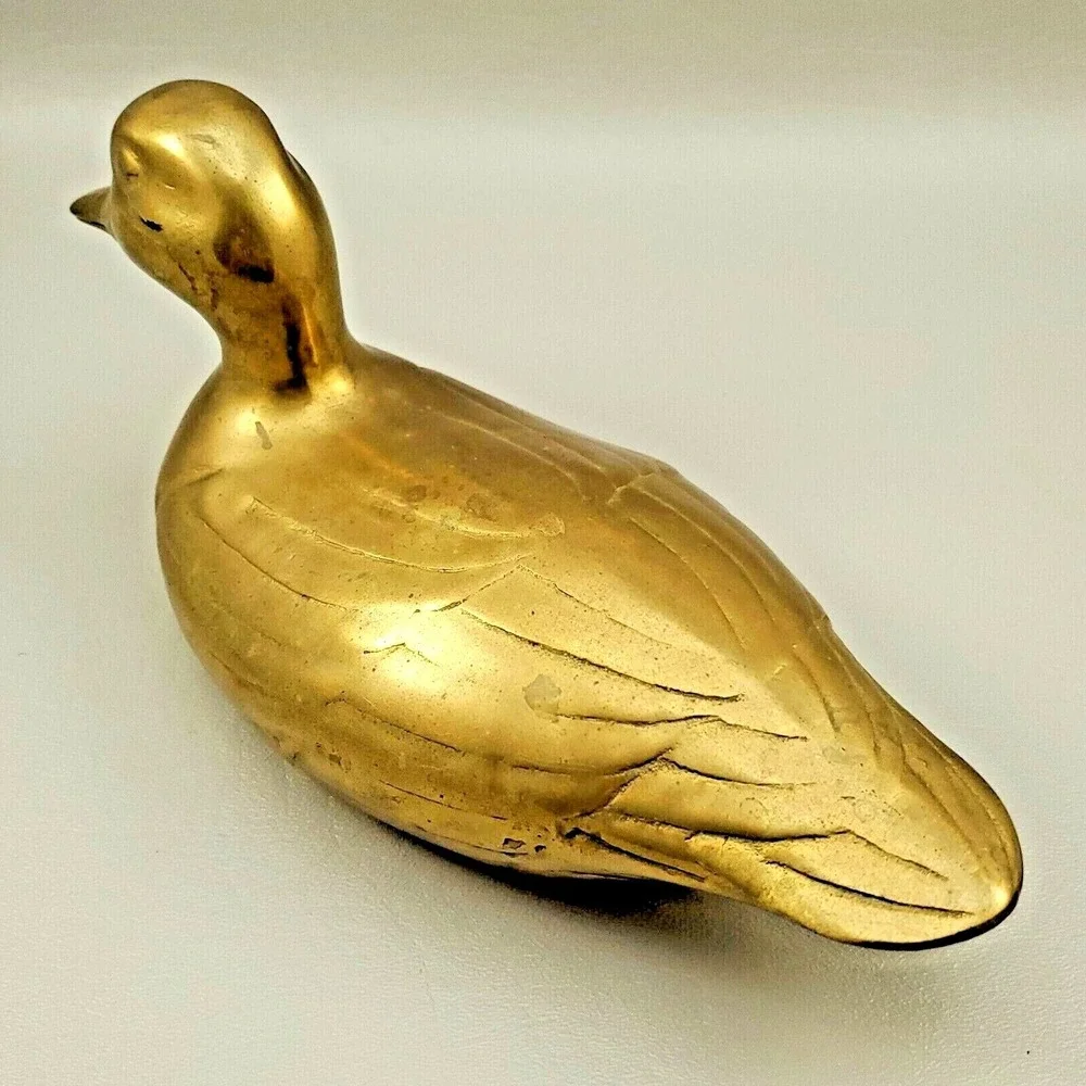 Brass Duck Decoy Paperweight Bookend Hollow Figurine Price Products 10